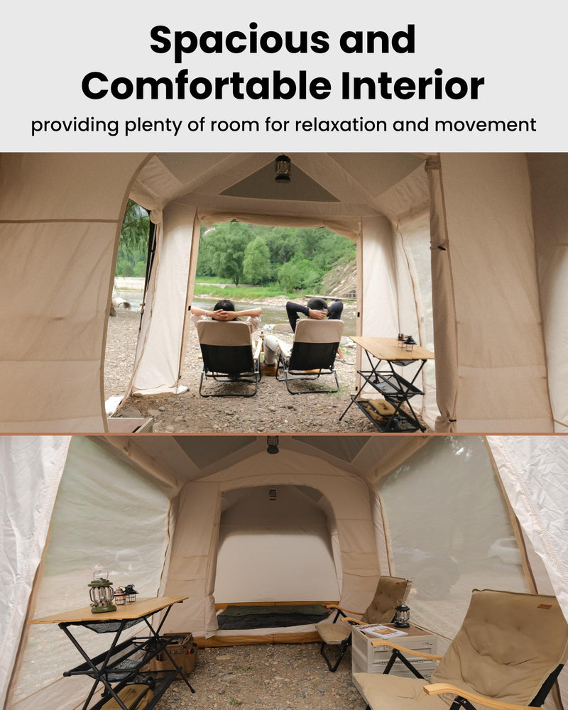Load image into Gallery viewer, KingCamp MOUNTAIN IN T2 Instant Cabin Tent with Extended Porch
