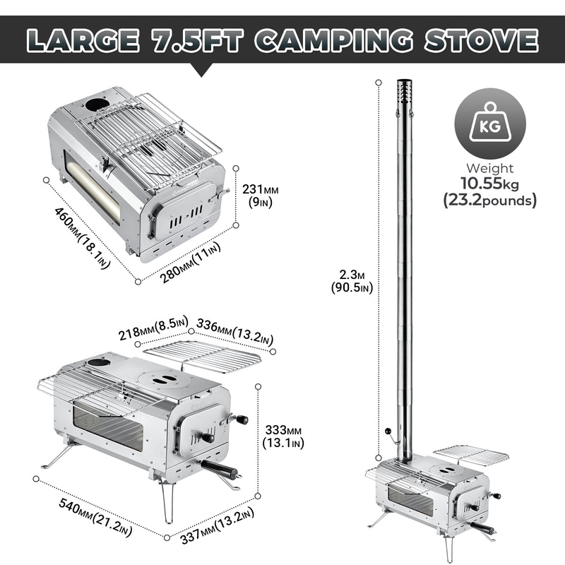 Load image into Gallery viewer, KingCamp Hot Tent Camping Stove Surefire Stove Large
