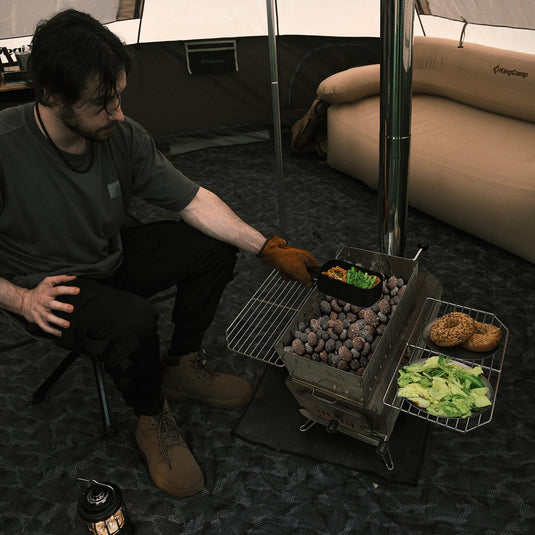 KingCamp Folding Sauna Stone Basket