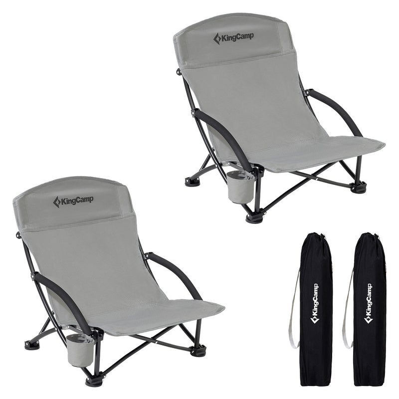 Load image into Gallery viewer, KingCamp Low Back Beach Lightweight Folding Beach Chair
