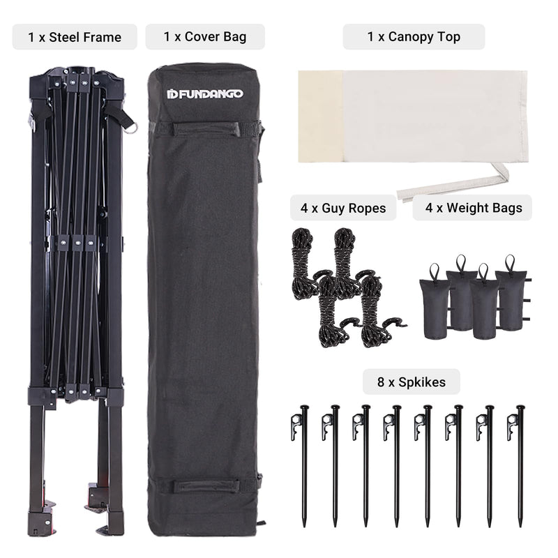 Load image into Gallery viewer, FUNDANGO 10x10ft Pop Up Outdoor Canopy Tent Sun Shelter Tent
