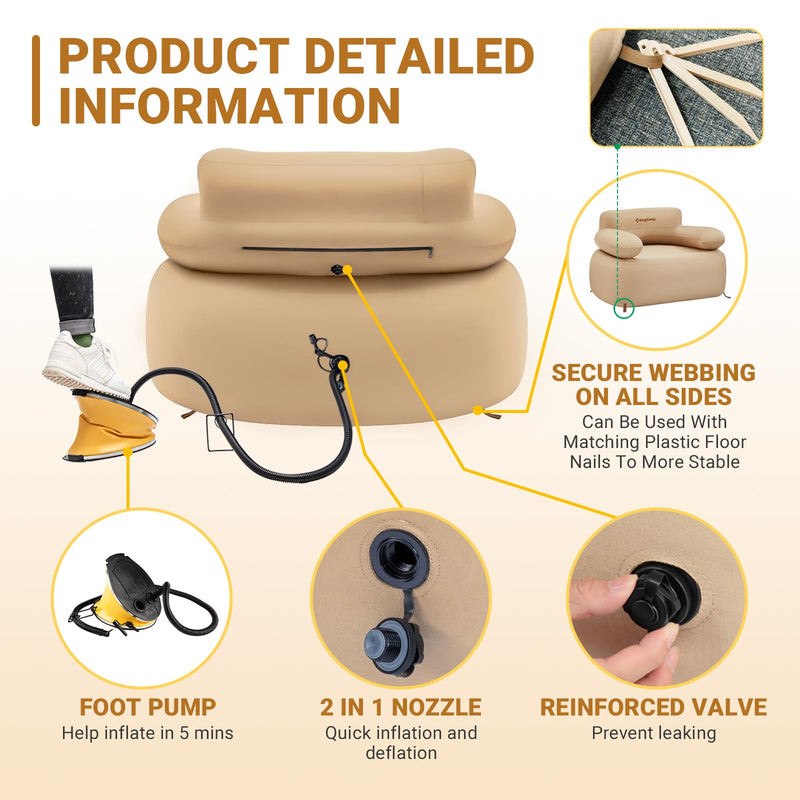 Load image into Gallery viewer, KingCamp Inflatable Sofa Set
