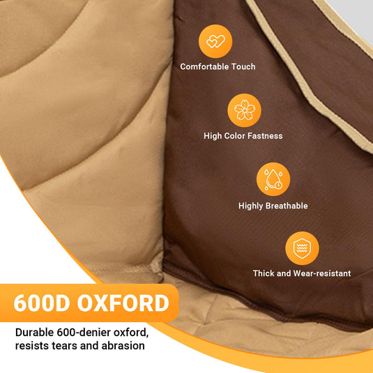 KingCamp CANNA C30 Trio Outdoor Loveseat Chair Khaki