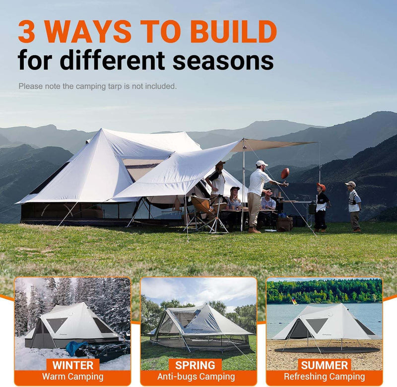 Load image into Gallery viewer, KingCamp KHAN Palace Glamping Tent Canvas Tent
