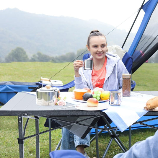 KingCamp Aluminum Roll Up Large Camp Table