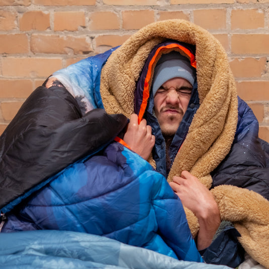 KingCamp Boho Printed Wearable Camping Blanket Starry Night Large Sherpa & Water-Resistant Picnic Blanket for Outdoor Concerts, Beach & Travel