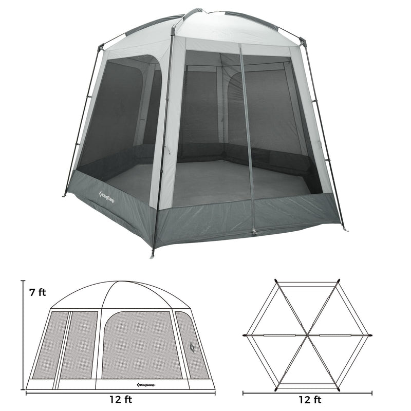 Load image into Gallery viewer, KingCamp CAIRO 6-Sided Screen Gauze Tent For 4-6 Person
