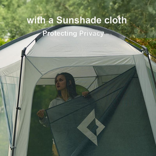 KingCamp CAIRO 6-Sided Screen Gauze Tent For 4-6 Person With Sunshade Cloth Protecting Privacy