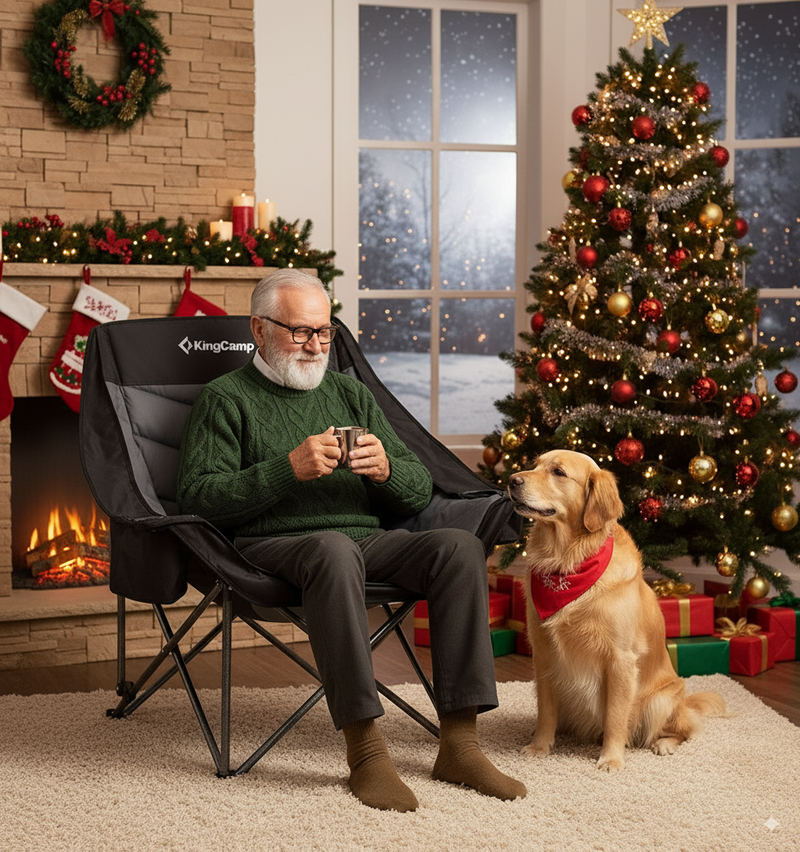 Load image into Gallery viewer, KingCamp CANNA C10 PLUS Heated Camping Chair - Oversized Single Chair with 3 Heat Settings
