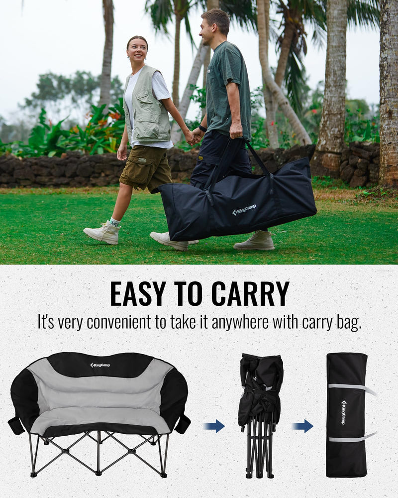 Load image into Gallery viewer, KingCamp CHERRY C20 Loveseat Moon Chair Easy to Carry
