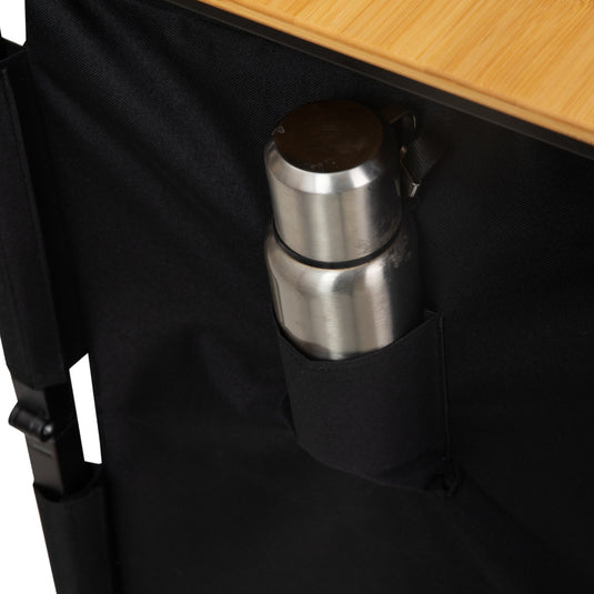 KingCamp Camping Kitchen Table – Portable Grill Station with Bamboo Top