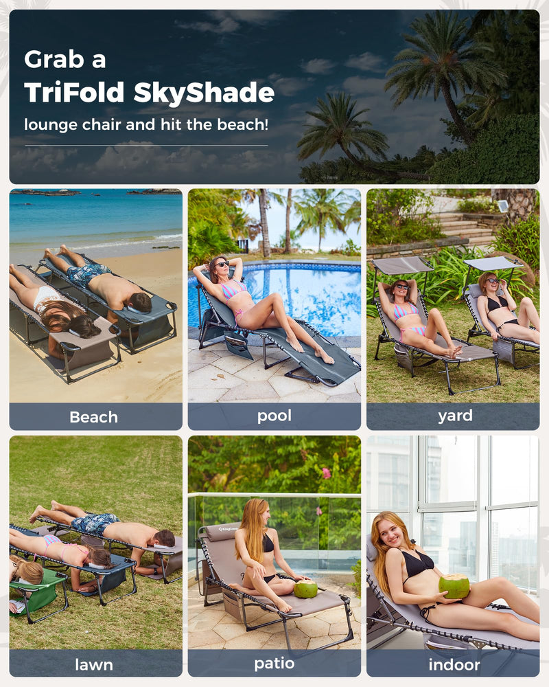 Load image into Gallery viewer, KingCamp Comfort Backpack Chaise Lounge with Face Hole and Pillow
