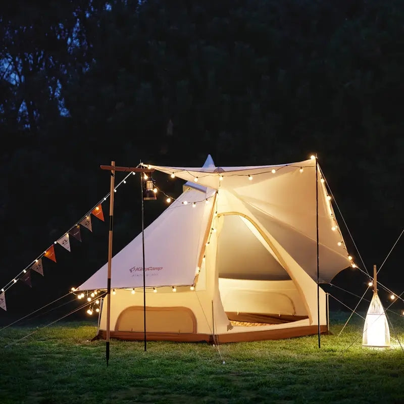 Load image into Gallery viewer, KingCamp Double Spire Canvas Camp Tent
