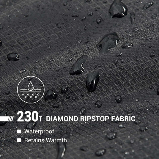 KingCamp FREESPACE 250 3-Season Plus Size Flannel Sleeping Bag Waterproof and Retains Warmth