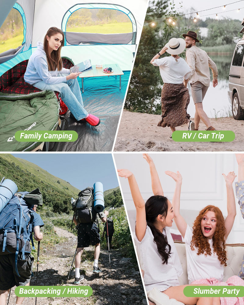 Load image into Gallery viewer, KingCamp FREESPACE 250 3-Season Plus Size Flannel Sleeping Bag
