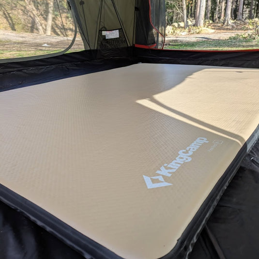 KingCamp FlexiRest 5.0 DUO Ultralight Inflatable Sleeping Pad – PVC-Free 2-Person Camping Mattress for Backpacking & Glamping