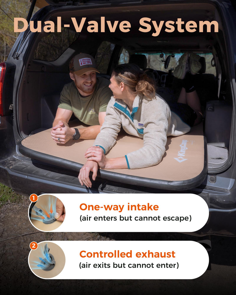 Load image into Gallery viewer, KingCamp FlexiRest 5.0 Ultra-Light Inflatable Sleeping Pad -Dual-Value System
