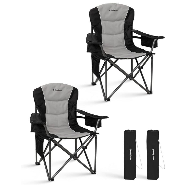 Load image into Gallery viewer, KingCamp JUNIPER C10 Oversized Folding Chair with Adjustable Lumbar Support
