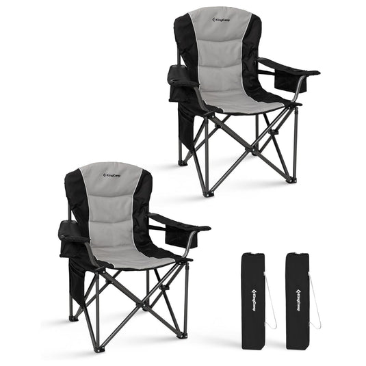 KingCamp JUNIPER C10 Oversized Folding Chair with Adjustable Lumbar Support