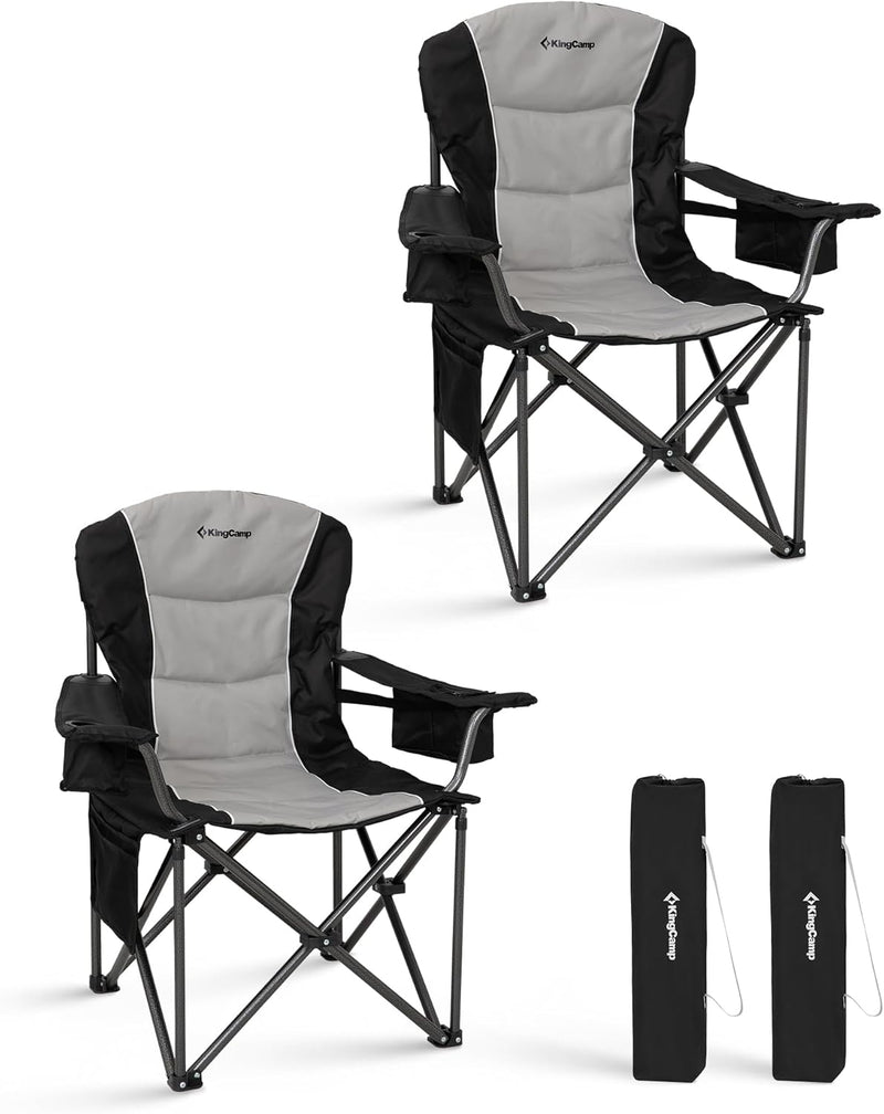 Load image into Gallery viewer, KingCamp JUNIPER C10 Oversized Folding Chair with Adjustable Lumbar Support
