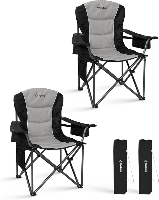 KingCamp JUNIPER C10 Oversized Folding Chair with Adjustable Lumbar Support