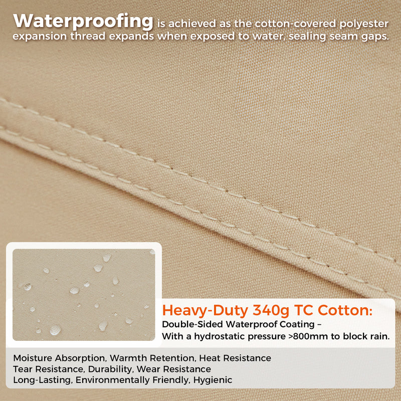 Load image into Gallery viewer, KingCamp KHAN 400 Canvas Bell Tents
