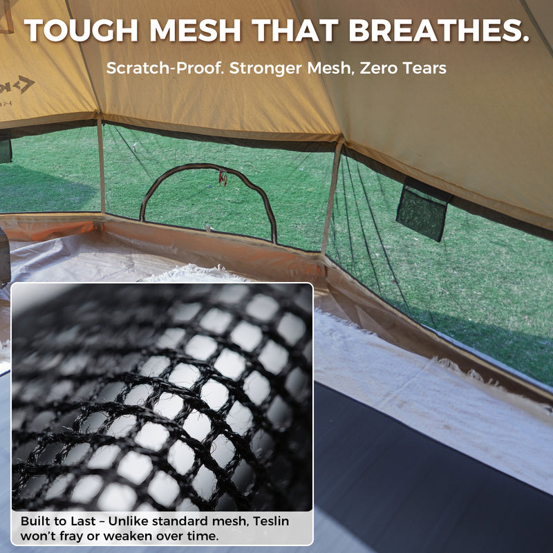 Load image into Gallery viewer, KingCamp KHAN 400 Canvas Bell Tents
