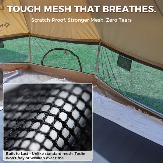 KingCamp KHAN 400 Canvas Bell Tents