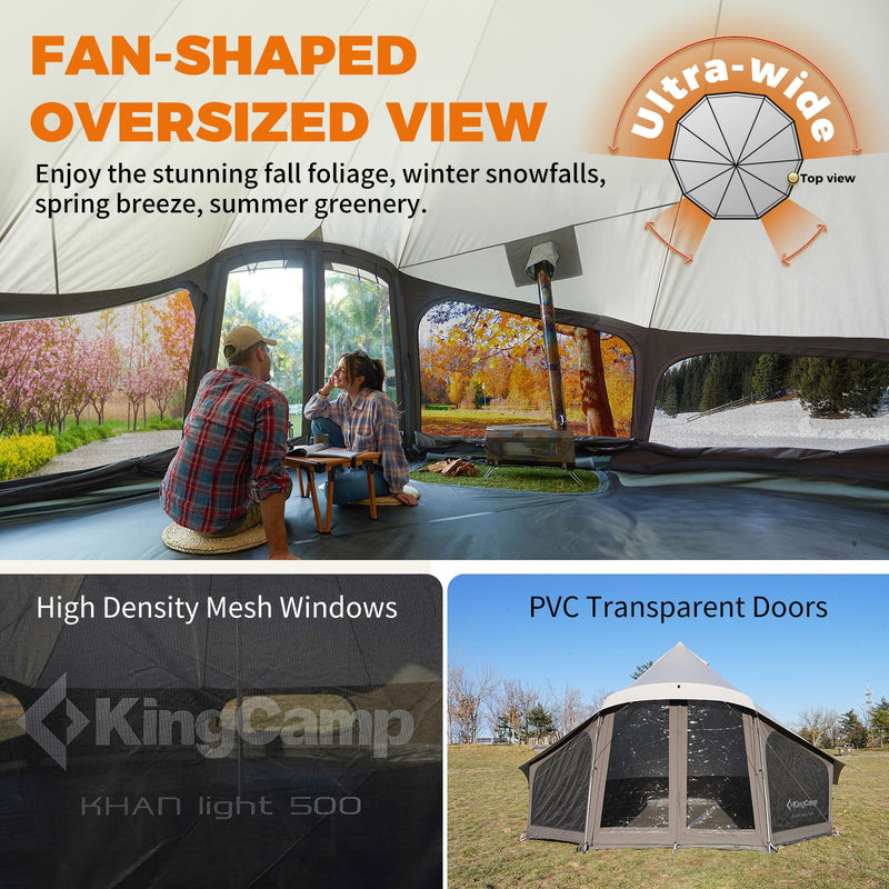 Load image into Gallery viewer, KingCamp KHAN LIGHT Canvas Bell Tent_03
