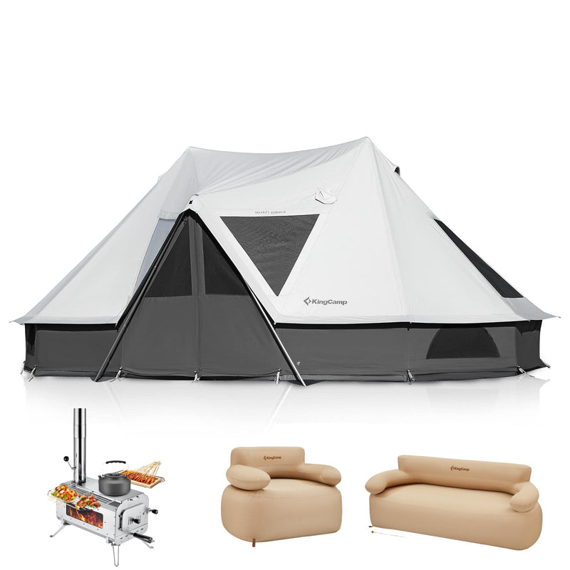 Load image into Gallery viewer, KingCamp KHAN Palace Ultimate Outdoor Camping 4-in-1 Bundle
