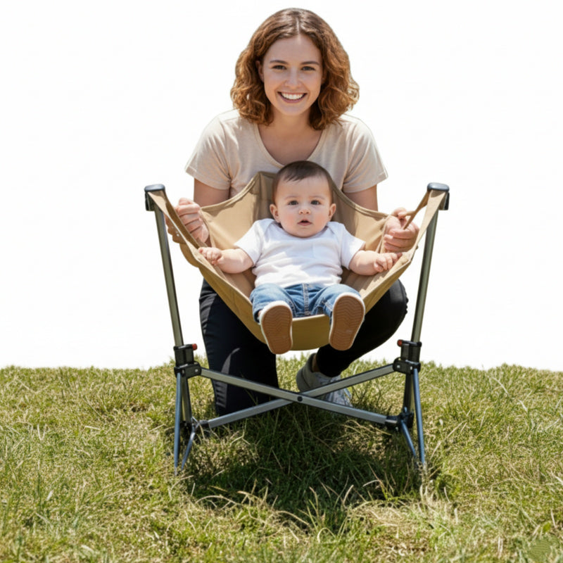 Load image into Gallery viewer, Perfect Gift For Kid KingCamp Kids Hammock Chair with Stand – Adjustable Folding Chair for Outdoor &amp; Indoor Use
