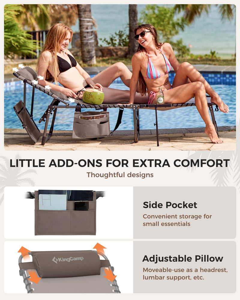 Load image into Gallery viewer, KingCamp MAGNOLIA B10 PLUS Backpack Chaise Built in Face Hole with Padded Cushion
