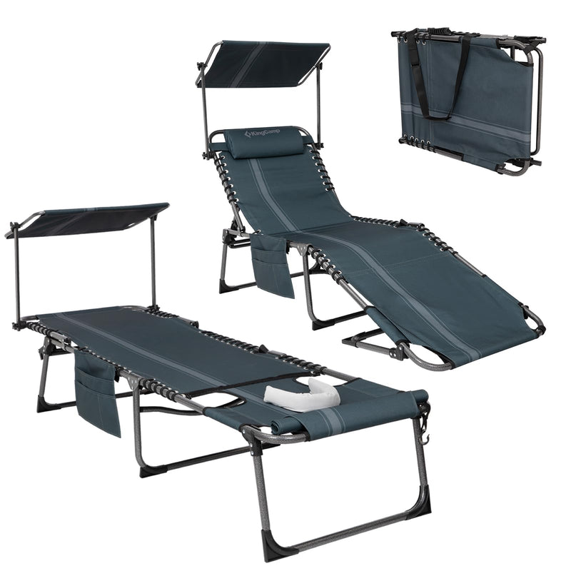 Load image into Gallery viewer, KingCamp MAGNOLIA B10 PLUS Backpack Chaise Lounge Quick Installation 2Pack
