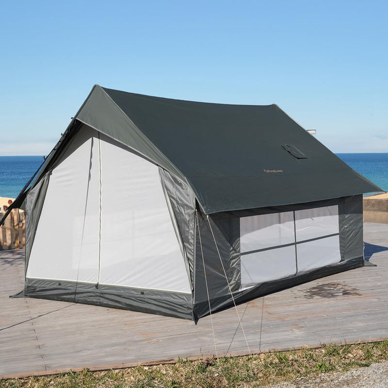 Load image into Gallery viewer, KingCamp MOUNTAIN IN C2 Canvas Cabin Tent 8&#39; x 11&#39; Green
