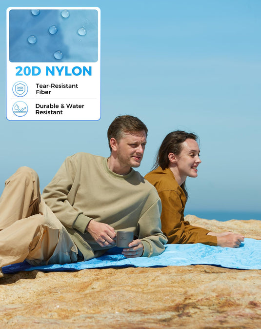 KingCamp SMART 150 XL Ultralight Camping Blanket – Packable, Wearable & Water-Repellent for Outdoor & Stadium Use