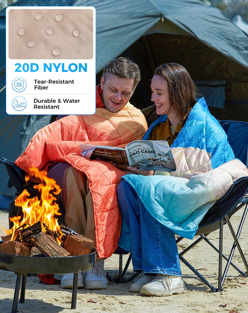 Load image into Gallery viewer, KingCamp SMART 150 XL Ultralight Camping Blanket – Packable, Wearable &amp; Water-Repellent for Outdoor &amp; Stadium Use
