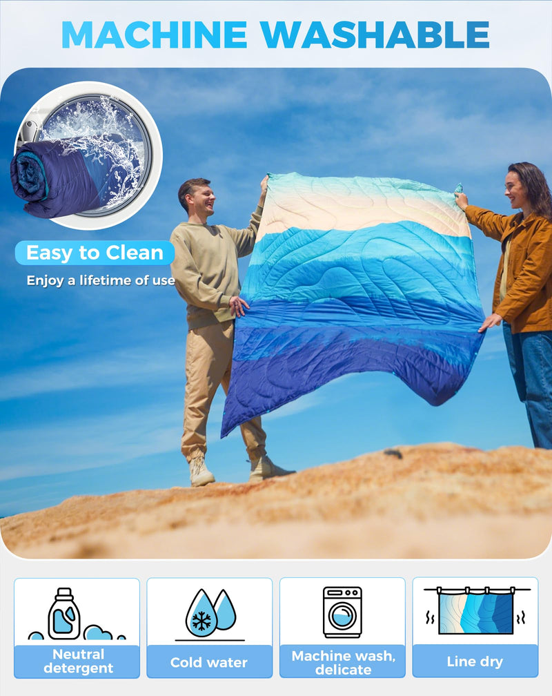 Load image into Gallery viewer, KingCamp SMART 150 XL Ultralight Camping Blanket Machine Washable

