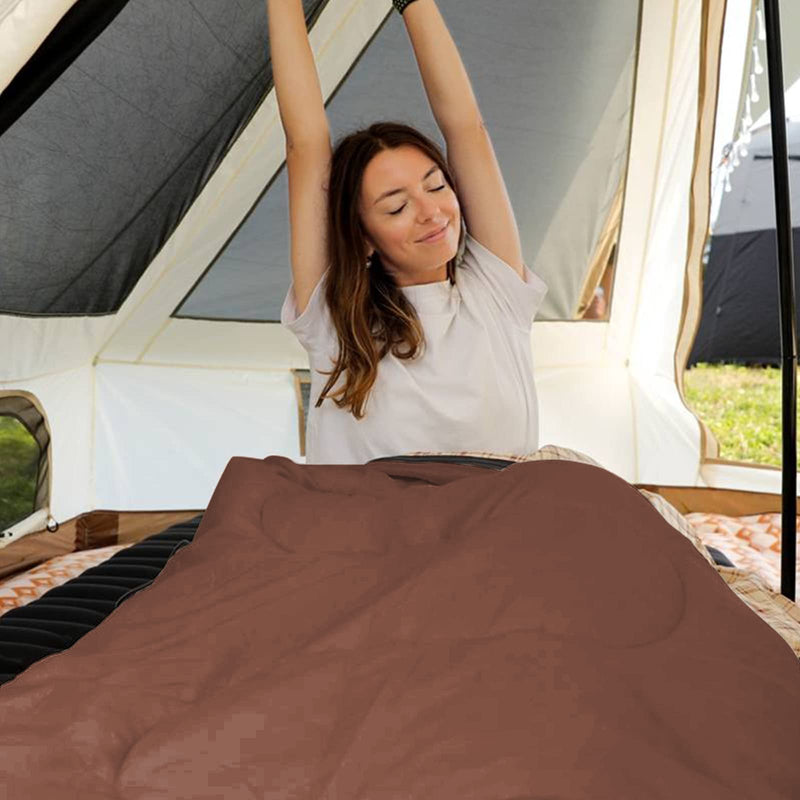 Load image into Gallery viewer, KingCamp SNOWFLAKE 400 Cold Weather Sleeping Bag for Adults - 4-Season, Wide, Waterproof, Converts to Double
