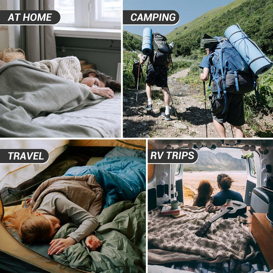 KingCamp Sleeping Bag for Adults, Cold Weather & Warm Extra Wide Big & Tall XL Portable Waterproof Flannel Sleeping Bags