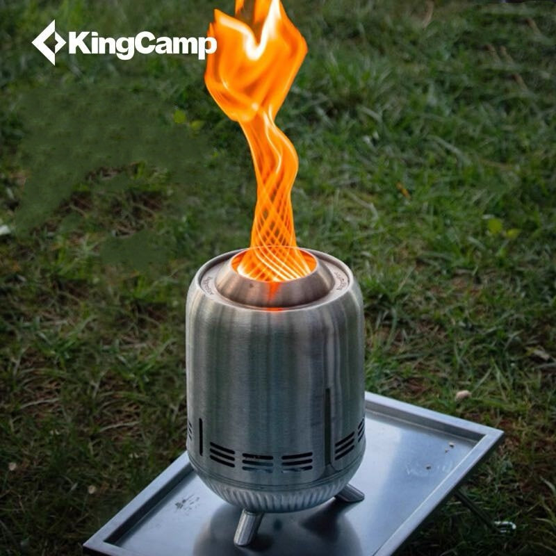 Load image into Gallery viewer, KingCamp Tornado Tabletop Fire Pit with Stand
