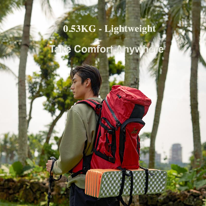 Load image into Gallery viewer, KingCamp Ultralight IXPE Foam Sleeping Pad Orange Comfort Backpacking
