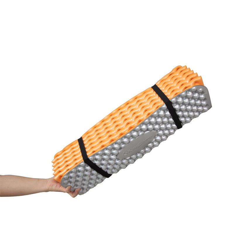 Load image into Gallery viewer, KingCamp Ultralight IXPE Foam Sleeping Pad Orange Comfort Backpacking
