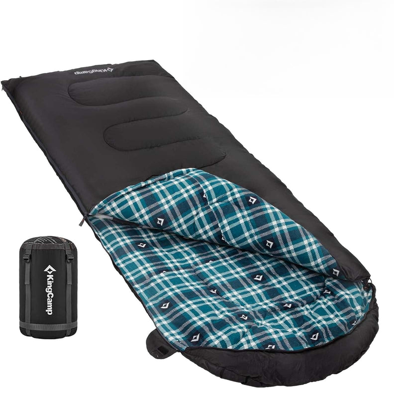 Load image into Gallery viewer, KingCamp Versatile All-Season Sleeping Bag for Adults – 300g Insulated, Waterproof &amp; Extra Wide, Converts to Double with Zipper Link System for Camping, Hiking, Backpacking
