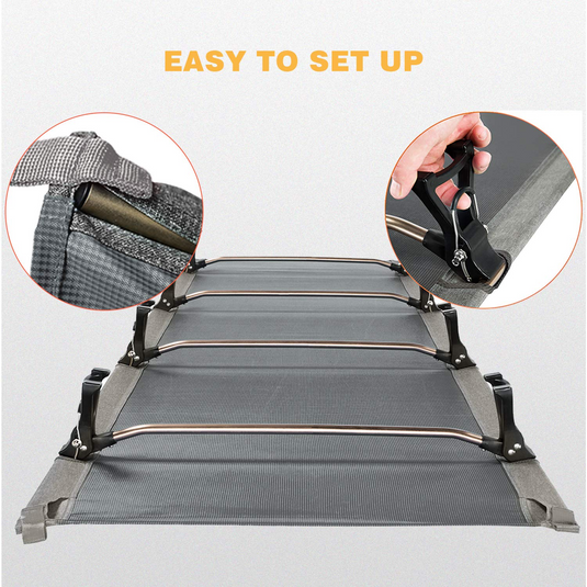 KingCamp Oversized Folding Camping Cots Ultralight Sleeping Cots