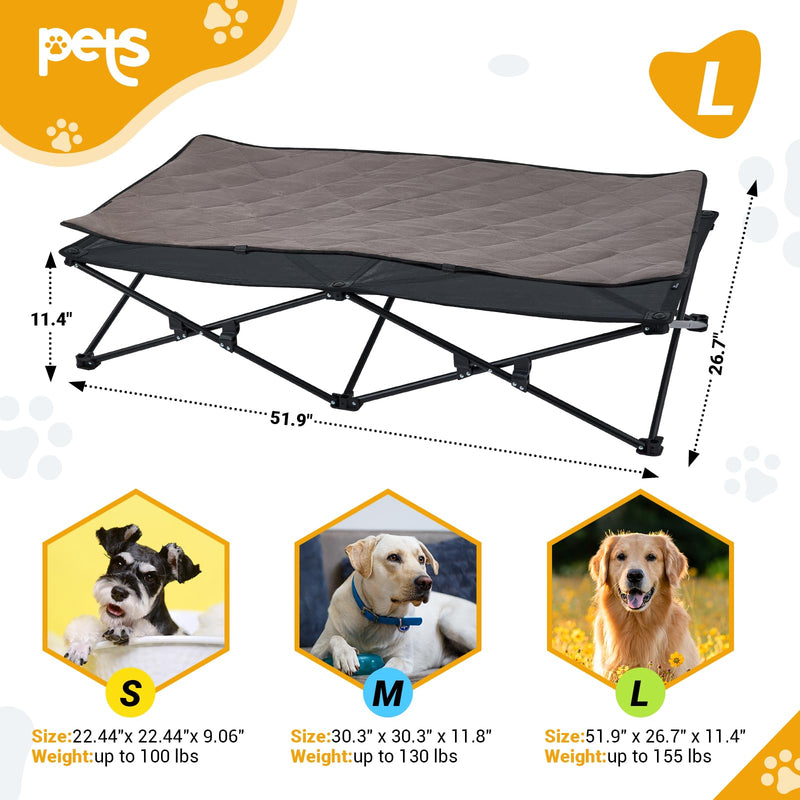 Load image into Gallery viewer, KingCamp PETS SEDUM Dog Cot Elevated Dog Bed
