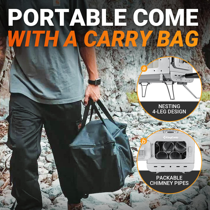 Load image into Gallery viewer, KingCamp Hot Tent Camping Stove Surefire Stove Large
