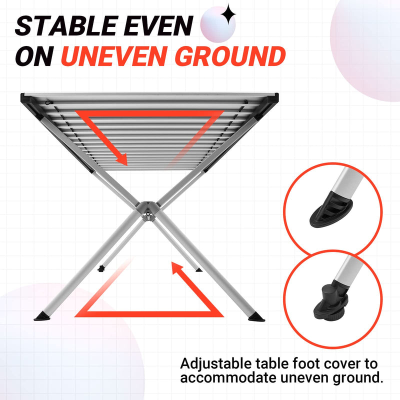 Load image into Gallery viewer, KingCamp Aluminum Roll Up Table
