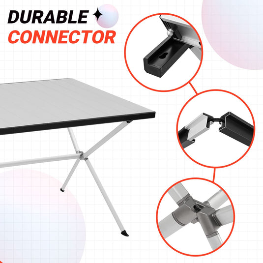 KingCamp Aluminum Roll Up Table