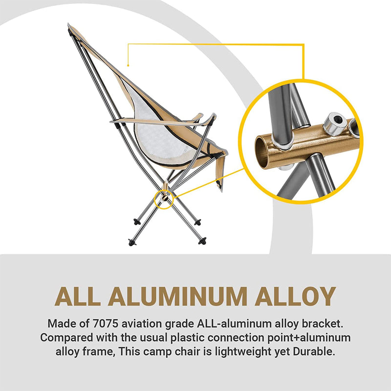 Load image into Gallery viewer, KingCamp CAMELLIA Ultralight High Back Camping Chair Easy to Open and Close
