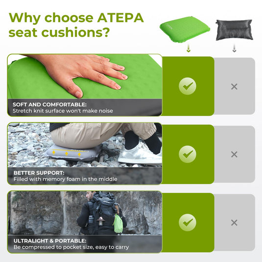 ATEPA BUBBLE 5.0 Trail Seat Inflatable Seat Cushion Globalshelf